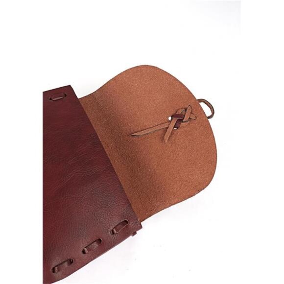 Retro Belt Pouch Waist Bag Red - Picture 5 of 6